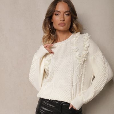 Sweter damski na zimę Renee ze sklepu: renee.pl w kategorii: Swetry damskie - zdjęcie 6BEED23A-9DF-769_356293