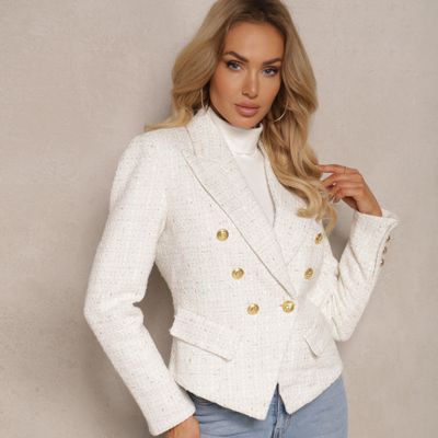 Marynarka elegancki Renee ze sklepu: renee.pl w kategorii: Marynarki damskie - zdjęcie 6BEED23A-9DF-769_357033