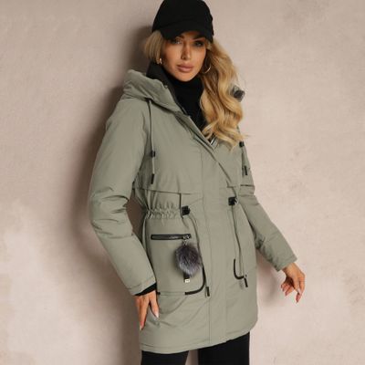 Parka damska jesienna Renee ze sklepu: renee.pl w kategorii: Parki damskie - zdjęcie 6BEED23A-9DF-769_357372