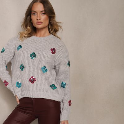 Sweter damski casual zimowy Renee ze sklepu: renee.pl w kategorii: Swetry damskie - zdjęcie 6BEED23A-9DF-769_358117