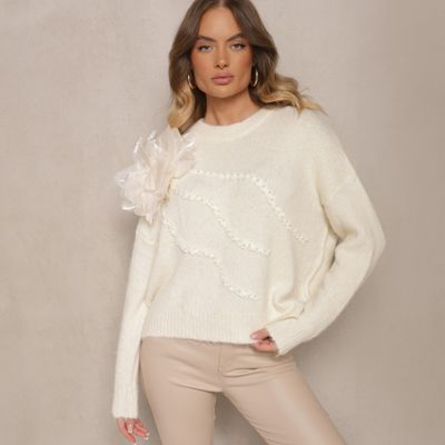 Sweter damski casual na zimę Renee ze sklepu: renee.pl w kategorii: Swetry damskie - zdjęcie 6BEED23A-9DF-769_358368