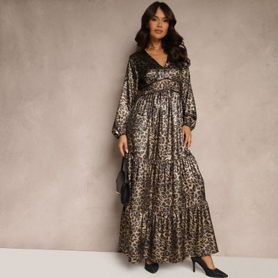 Sukienka elegancka kopertowa Renee ze sklepu: renee.pl w kategorii: Sukienki - zdjęcie 6BEED23A-9DF-769_358980