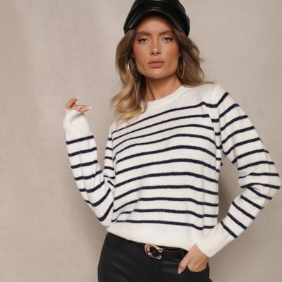Sweter damski casual Renee ze sklepu: renee.pl w kategorii: Swetry damskie - zdjęcie 6BEED23A-9DF-769_360106