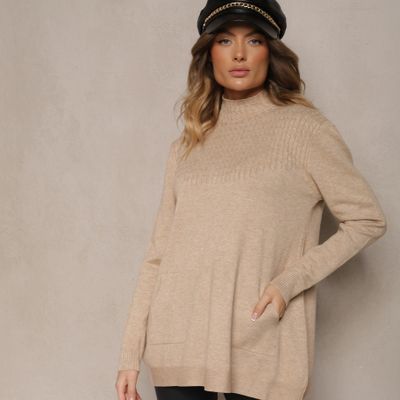 Sweter damski casual na zimę Renee ze sklepu: renee.pl w kategorii: Swetry damskie - zdjęcie 6BEED23A-9DF-769_362936