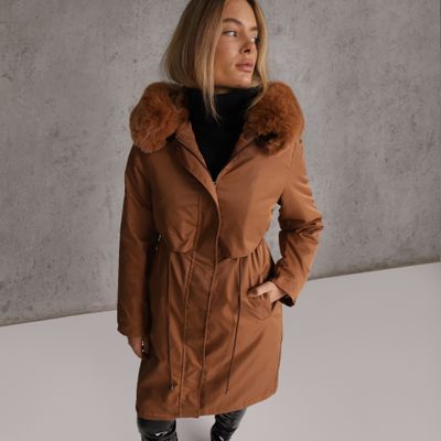 Parka damska casual na jesień Renee ze sklepu: renee.pl w kategorii: Parki damskie - zdjęcie 6BEED23A-9DF-769_363463