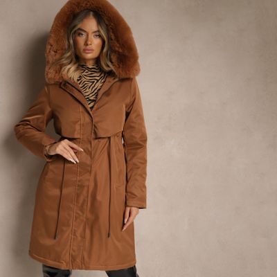 Parka damska casual na jesień Renee ze sklepu: renee.pl w kategorii: Parki damskie - zdjęcie 6BEED23A-9DF-769_363463