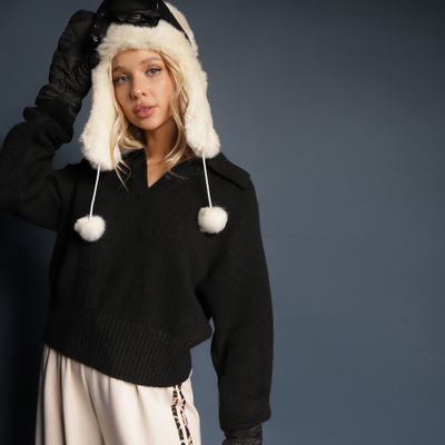 Sweter damski na zimę Renee ze sklepu: renee.pl w kategorii: Swetry damskie - zdjęcie 6BEED23A-9DF-769_364569