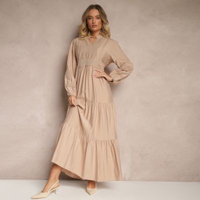 Sukienka trapezowa boho Renee ze sklepu: renee.pl w kategorii: Sukienki - zdjęcie 6BEED23A-9DF-769_367368