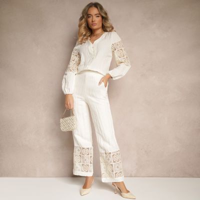 Spodnie damskie casual Renee ze sklepu: renee.pl w kategorii: Spodnie damskie - zdjęcie 6BEED23A-9DF-769_367612
