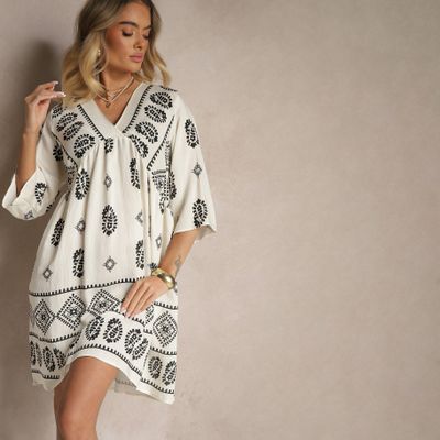 Renee - Sukienka oversize ze sklepu: renee.pl w kategorii: Sukienki - zdjęcie 6BEED23A-9DF-769_378273