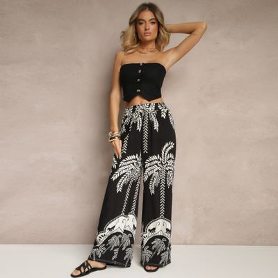 Spodnie damskie na wiosnę boho Renee ze sklepu: renee.pl w kategorii: Spodnie damskie - zdjęcie 6BEED23A-9DF-769_379504