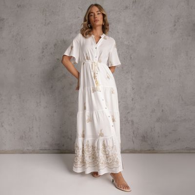 Sukienka boho Renee ze sklepu: renee.pl w kategorii: Sukienki - zdjęcie 6BEED23A-9DF-769_380294