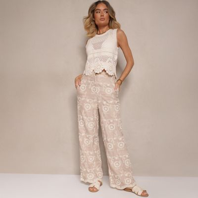 Spodnie damskie casual Renee ze sklepu: renee.pl w kategorii: Spodnie damskie - zdjęcie 6BEED23A-9DF-769_381432