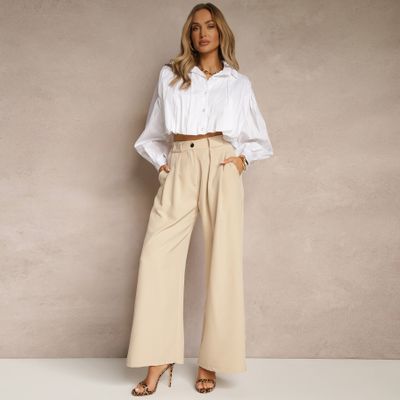 Spodnie damskie casual Renee ze sklepu: renee.pl w kategorii: Spodnie damskie - zdjęcie 6BEED23A-9DF-769_382546