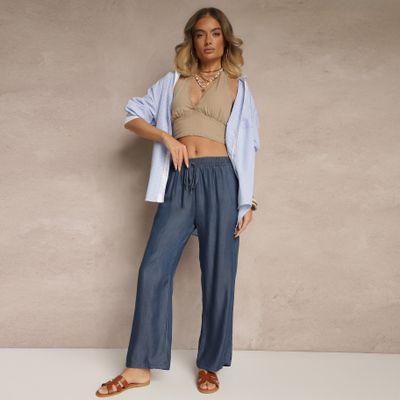 Renee - Spodnie damskie casual na wiosnę ze sklepu: renee.pl w kategorii: Spodnie damskie - zdjęcie 6BEED23A-9DF-769_385743