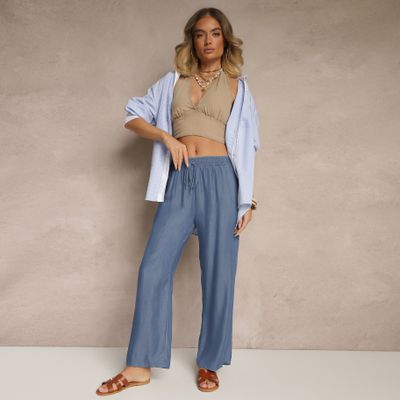 Spodnie damskie casual Renee ze sklepu: renee.pl w kategorii: Spodnie damskie - zdjęcie 6BEED23A-9DF-769_385744