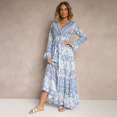 Sukienka boho trapezowa Renee ze sklepu: renee.pl w kategorii: Sukienki - zdjęcie 6BEED23A-9DF-769_385787