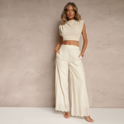 Renee - Spodnie damskie casual na wiosnę ze sklepu: renee.pl w kategorii: Spodnie damskie - zdjęcie 6BEED23A-9DF-769_393496