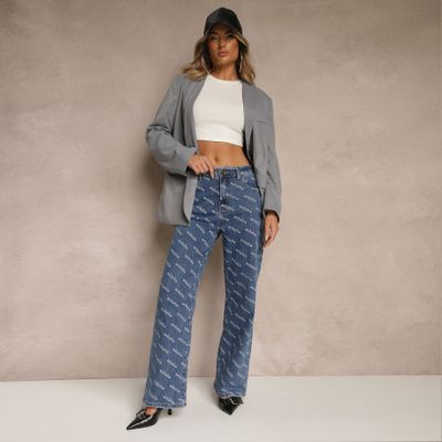 Jeansy damskie w miejskim stylu Renee ze sklepu: renee.pl w kategorii: Jeansy damskie - zdjęcie 6BEED23A-9DF-769_397289