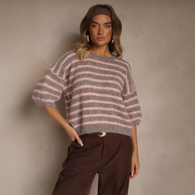Sweter damski casualowy na zimę Renee ze sklepu: renee.pl w kategorii: Swetry damskie - zdjęcie 6BEED23A-9DF-769_398884