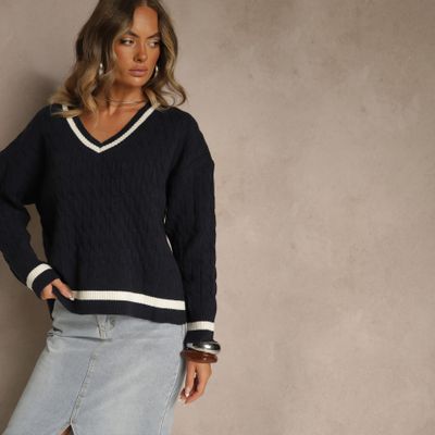 Sweter damski casual Renee ze sklepu: renee.pl w kategorii: Swetry damskie - zdjęcie 6BEED23A-9DF-769_398918