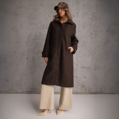 Płaszcz damski casual Renee ze sklepu: renee.pl w kategorii: Płaszcze damskie - zdjęcie 6BEED23A-9DF-769_400559