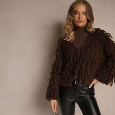 Sweter damski boho Renee ze sklepu: renee.pl w kategorii: Swetry damskie - zdjęcie 6BEED23A-9DF-769_400675