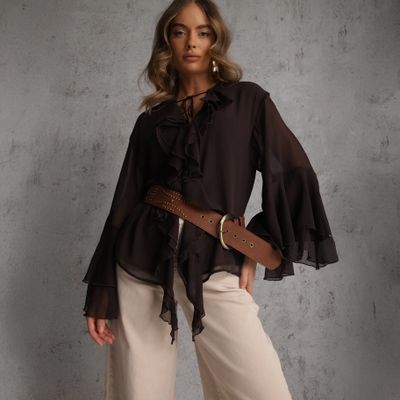 Bluzka damska casual Renee ze sklepu: renee.pl w kategorii: Bluzki damskie - zdjęcie 6BEED23A-9DF-769_401552