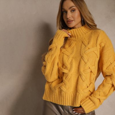 Sweter damski casual Renee ze sklepu: renee.pl w kategorii: Swetry damskie - zdjęcie 6BEED23A-9DF-769_401556
