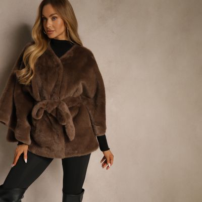Futro damskie jesienne Renee ze sklepu: renee.pl w kategorii: Futra damskie - zdjęcie 6BEED23A-9DF-769_401707