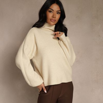 Renee - Sweter damski casual ze sklepu: renee.pl w kategorii: Swetry damskie - zdjęcie 6BEED23A-9DF-769_401931