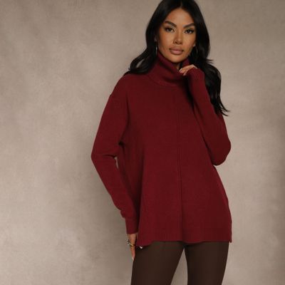 Sweter damski casual na zimę Renee ze sklepu: renee.pl w kategorii: Swetry damskie - zdjęcie 6BEED23A-9DF-769_402089