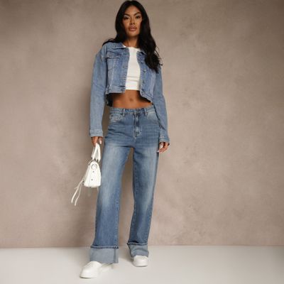 Jeansy damskie casualowe Renee ze sklepu: renee.pl w kategorii: Jeansy damskie - zdjęcie 6BEED23A-9DF-769_402617