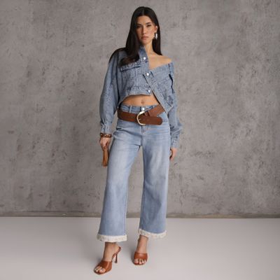 Jeansy damskie na wiosnę casualowe Renee ze sklepu: renee.pl w kategorii: Jeansy damskie - zdjęcie 6BEED23A-9DF-769_404236