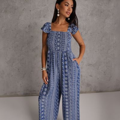 Kombinezon damski w stylu boho Renee ze sklepu: renee.pl w kategorii: Kombinezony damskie - zdjęcie 6BEED23A-9DF-769_408118