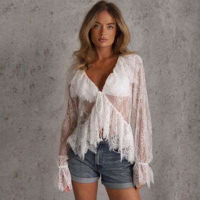 Bluzka damska na lato Renee ze sklepu: renee.pl w kategorii: Bluzki damskie - zdjęcie 6BEED23A-9DF-769_408154