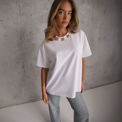 Bluzka damska na wiosnę casual Renee ze sklepu: renee.pl w kategorii: Bluzki damskie - zdjęcie 6BEED23A-9DF-769_408219