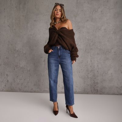 Jeansy damskie casualowe Renee ze sklepu: renee.pl w kategorii: Jeansy damskie - zdjęcie 6BEED23A-9DF-769_408990