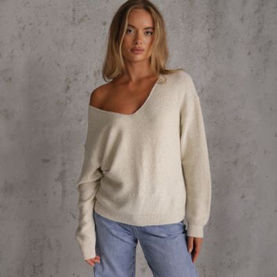 Sweter damski casual Renee ze sklepu: renee.pl w kategorii: Swetry damskie - zdjęcie 6BEED23A-9DF-769_409535