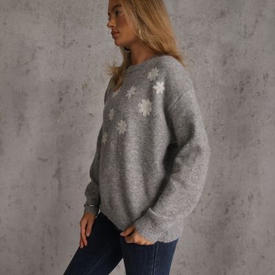 Sweter damski na zimę casual Renee ze sklepu: renee.pl w kategorii: Swetry damskie - zdjęcie 6BEED23A-9DF-769_410011