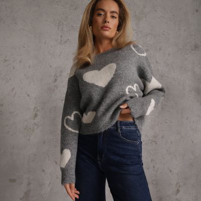 Sweter damski na zimę Renee ze sklepu: renee.pl w kategorii: Swetry damskie - zdjęcie 6BEED23A-9DF-769_410054