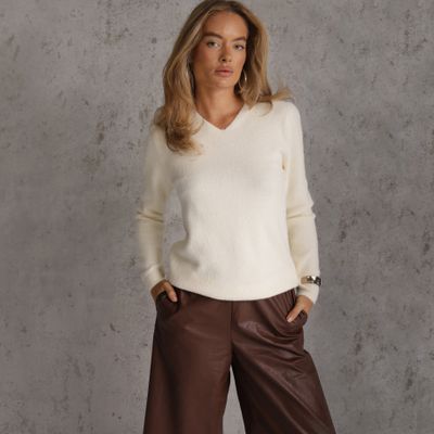 Sweter damski casualowy Renee ze sklepu: renee.pl w kategorii: Swetry damskie - zdjęcie 6BEED23A-9DF-769_410061