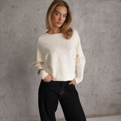 Sweter damski casual Renee ze sklepu: renee.pl w kategorii: Swetry damskie - zdjęcie 6BEED23A-9DF-769_410496