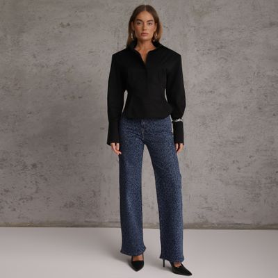 Jeansy damskie na wiosnę Renee ze sklepu: renee.pl w kategorii: Jeansy damskie - zdjęcie 6BEED23A-9DF-769_410891