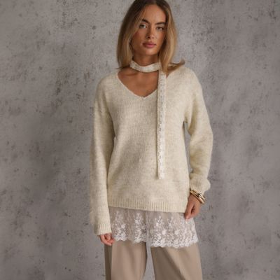 Sweter damski casual Renee ze sklepu: renee.pl w kategorii: Swetry damskie - zdjęcie 6BEED23A-9DF-769_411347