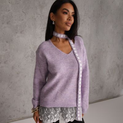 Renee - Sweter damski na zimę ze sklepu: renee.pl w kategorii: Swetry damskie - zdjęcie 6BEED23A-9DF-769_411348