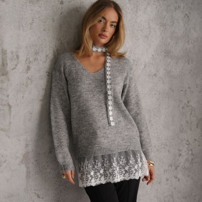 Sweter damski zimowy Renee ze sklepu: renee.pl w kategorii: Swetry damskie - zdjęcie 6BEED23A-9DF-769_411349