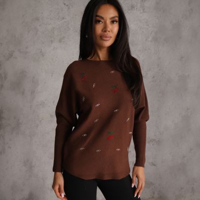 Sweter damski zimowy casual Renee ze sklepu: renee.pl w kategorii: Swetry damskie - zdjęcie 6BEED23A-9DF-769_411376