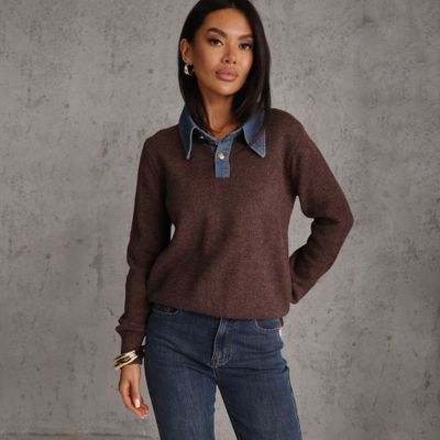 Sweter damski na zimę Renee ze sklepu: renee.pl w kategorii: Swetry damskie - zdjęcie 6BEED23A-9DF-769_411420