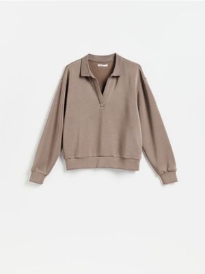Bluza damska casual jesienna Reserved ze sklepu: Reserved w kategorii: Bluzy damskie - zdjęcie 74CCA4C-3C1-6972_003KF
